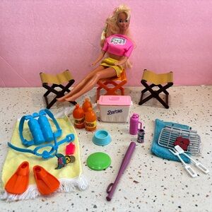 Vintage Barbie‎ Camping Picnic Scuba Set